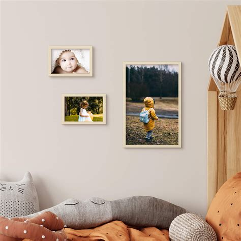 Holz Bilderrahmen 3 Teilig Pappelholz Wall Art De