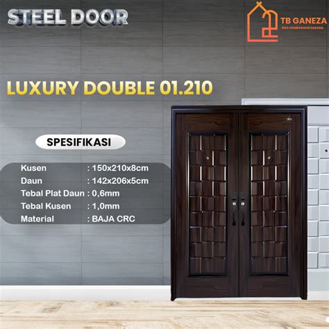 Jual TB GANEZA LUXURY DOUBLE RUBIK 210 Pintu Plat Baja Double Utama