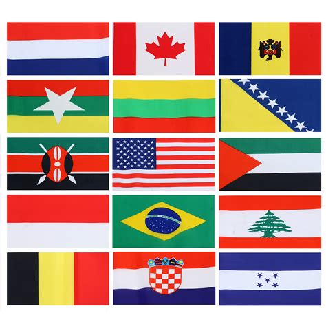 Buy 200 Countries Wood Flagssports Flags International Stick Small