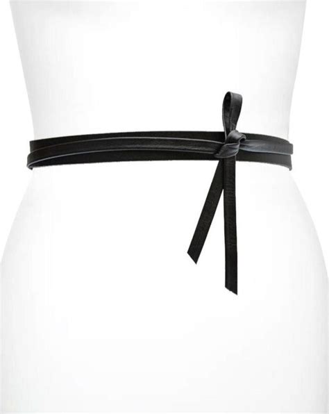 Skinny Wrap Black Belt Fashion Belt Leather Belts Ada Collection