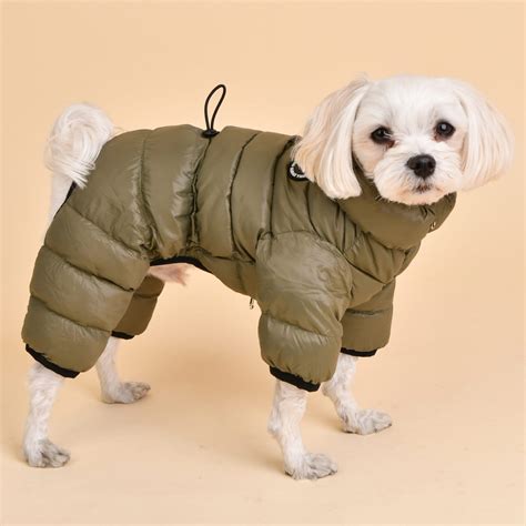 Zimowy Kombinezon Dla Psa Puppia Ultra Light Khaki Petbutik