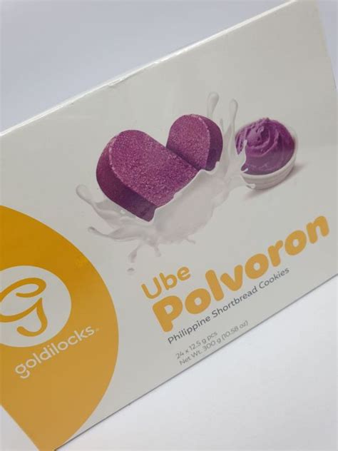 goldilocks ube polvoron box philippine shortbread cookies  pcs