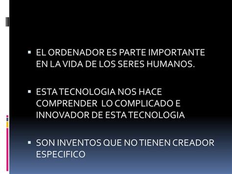 La Historia Del Ordenador Ppt