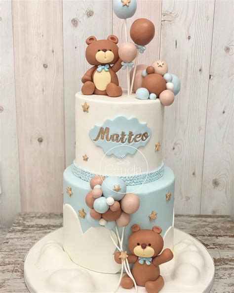 Canela en Casa on Instagram Tarta temática Ositos para el bautizo de