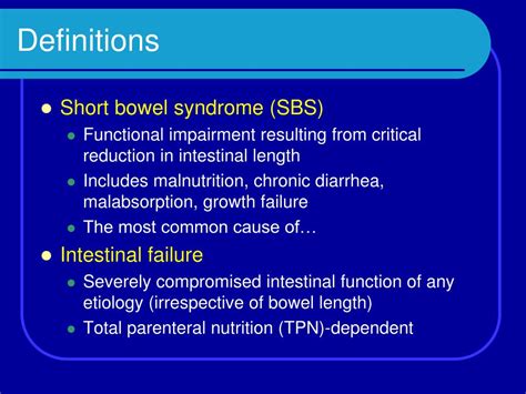 Ppt Short Bowel Syndrome Powerpoint Presentation Free Download Id