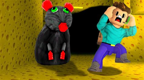 RATÃO GIGANTE ME ENGOLIU NO ROBLOX Cheese Escape YouTube