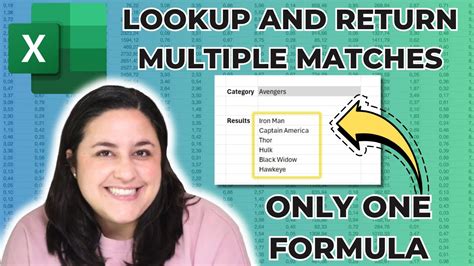 How To Return Multiple Values In Excel Lookup Function Get All