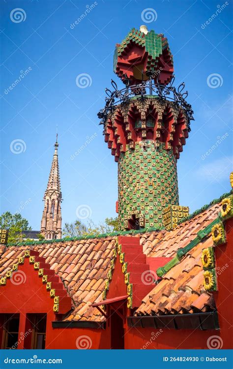 Caprice of Gaudi Building, Comillas, Cantabria, Spain Editorial Image - Image of illustrative ...