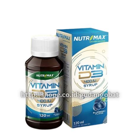 Jual Nutrimax Vitamin D3 400 IU Syrup 120 Ml Shopee Indonesia