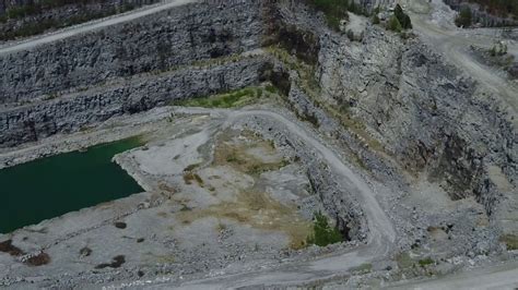 Dji Mavic Pro Flying Over The Rock Quarry 4k Youtube