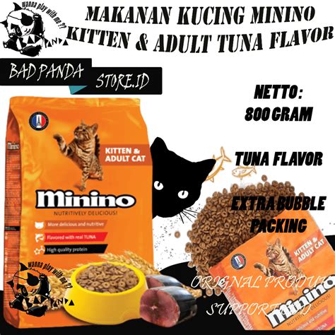 Jual Makanan Kucing MININO TUNA FLAVOR ALL STAGE FOR KITTEN ADULT