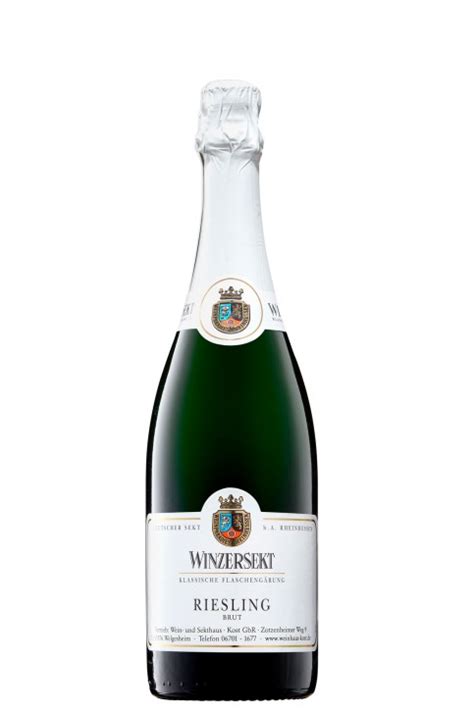 Riesling Sekt Brut Traditionelle Flascheng Rung L Goldene