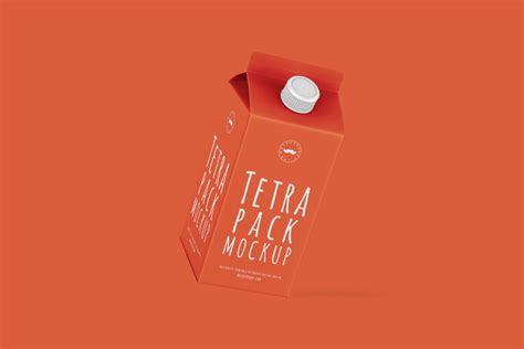 Floating Juice Tetra Pack Mockup Mockup Daddy