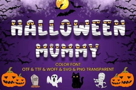 Halloween Mummy Font By Adalin Digital · Creative Fabrica