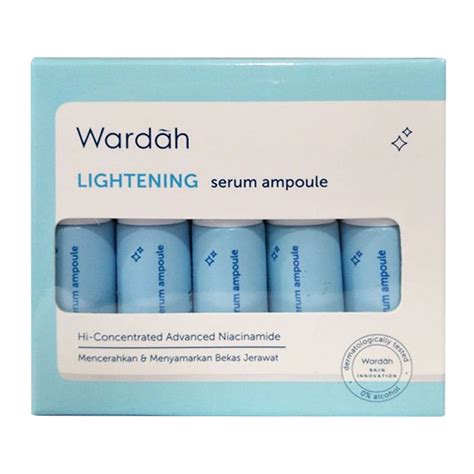 Jual Wardah Lightening Serum Ampoule 5ml Shopee Indonesia