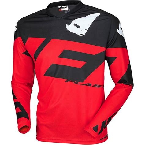 Maillot Moto Cross Enduro Ufo MIZARD Rouge Noir Vente En Ligne