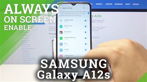 How To Enable Always On Display On Samsung Galaxy A S Customize Aod