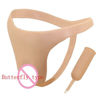 Silicone Camel Toe Fake Vagina Thong Gaff Panty Catheter Shaping