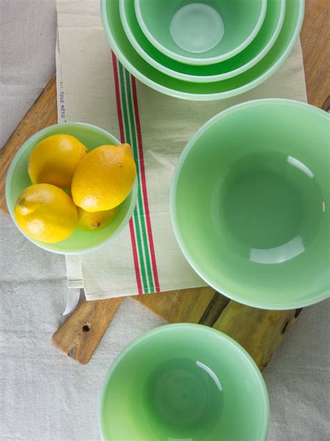 Jadeite Mixing Bowls Set Of 3 Posh