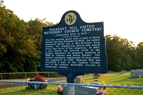 Pleasant Hill United Methodist Church Cemetery In Florence Alabama