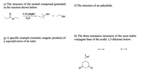 SOLVED E The Structure Of The Neutral Compound Generated In The