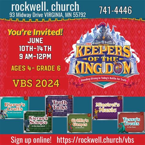 Kids Vbs 2024 Rockwell Church