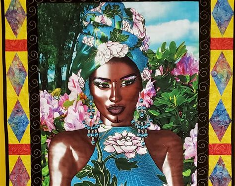 African Queen Wall Hanging Handmade African Art Quilt Etsy