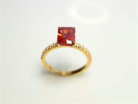 Orange Topaz Ring Orange Topaz Rings for Women Engagement - Etsy