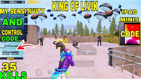 Omg😱king Of Livik My Sensitivity And Control Ipad Mini 5 Pubg Mobile