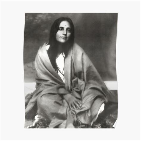 Sri Anandamayi Ma I Bless You Portrait Premium Matte Vertical Poster