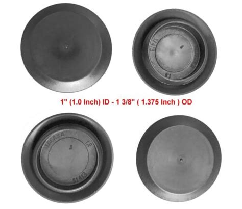 Bpf Flush Mount Black Plastic Body N Sheet Metal Hole Plugs Size 1 4