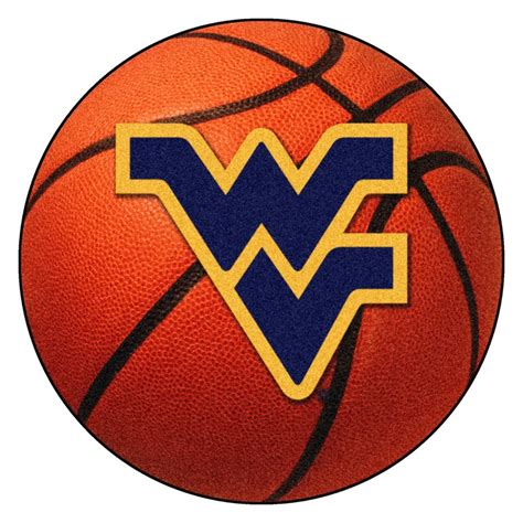 West Virginia Mountaineers Basketball Rug Sports Decor