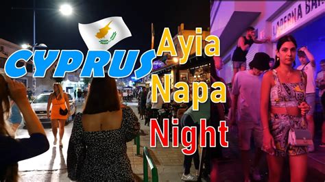 Ayia Napa Night Party Scene In The Club Never Sleeping Night