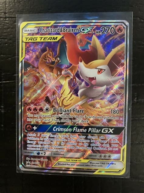 Mavin Charizard Braixen GX SM230 Black Star Promo Rare Pokemon Full