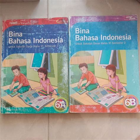 Jual Bina Bahasa Indonesia Untuk SD Kelas 6A 6B VI KTSP 2006 Tim