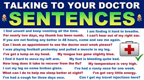 Talking To Your Doctor In English Useful Sentences For Expressing