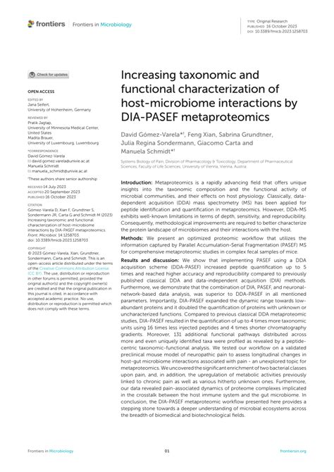 Pdf Increasing Taxonomic And Functional Characterization Of Host