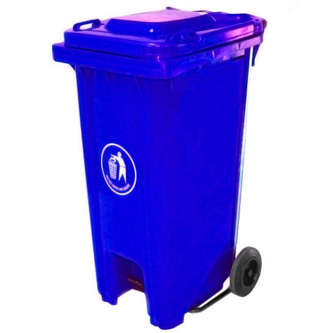garbage bin  foot pedal blue  bahrain
