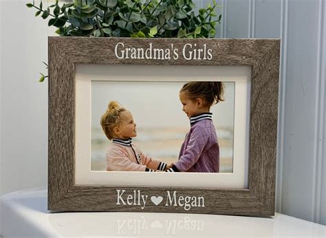 Grandmas Girls T Select Any Grandparent Name Grandma Frame