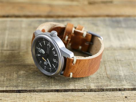 Brown Leather Watch Strap 20mm 18mm 19mm 22mm 24mm Horween - Etsy