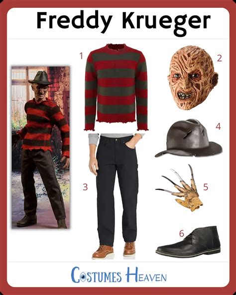 Freddy Krueger Costume For Cosplay & Halloween 2024