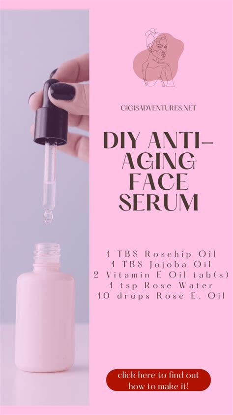 Diy Anti Aging Face Serum Ultra Moisturizing Face Serum