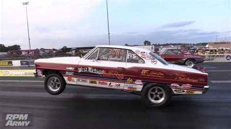 Stock Eliminator Chevy Nova Wheelstand Jegs Speedweek Youtube