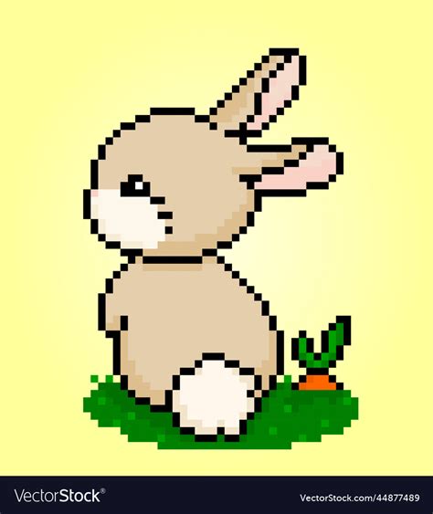 T O N N Pixel Art Cute Bunny V I T Ng M U H Ng D U Nh