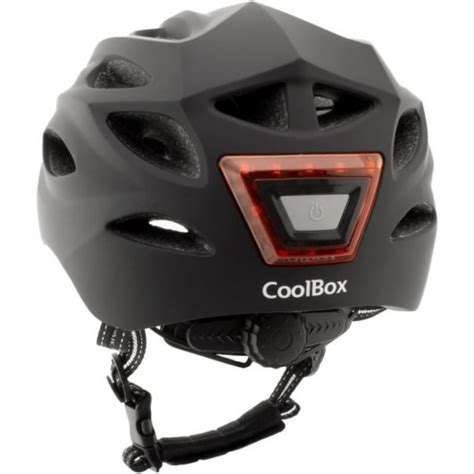 Coolbox M02 Casco Con Luz LED Frontal Trasera Para Patinete O Bicicleta