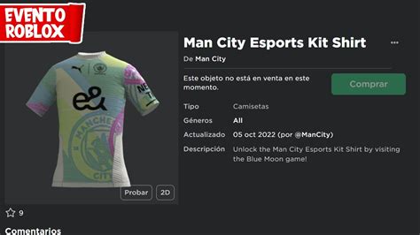 CONSIGUE CAMISETA ESPORTS Del MANCHESTER CITY 2022 23 GRATIS En ROBLOX