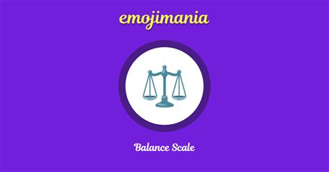 ⚖ Balance Scale emoji Copy & Paste - Emojimania