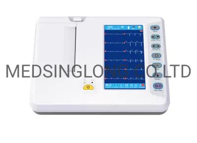 New Upgraded Digital Six Channels Ecg Machine Electrocardiograph