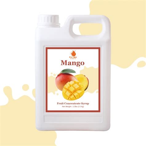 Mango Concentrated Fruit Juice And Syrup For Bubble Tea Drinks Products Taiwanfuyou Food Co