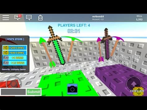 Roblox Skywars Emerald Pack And Obsidian Pack But Youtube